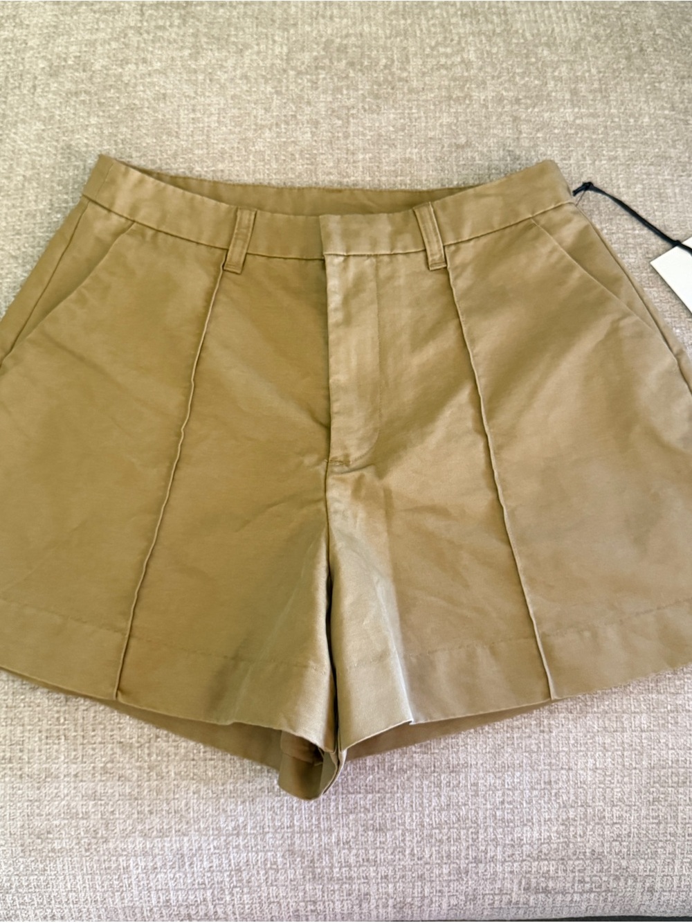 KBB BY KAHLANA Women's Tailored High-Waist Shorts in Brown